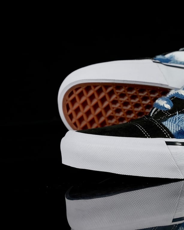 Vans Knu Skool Denim Distressed Black Blue - 2