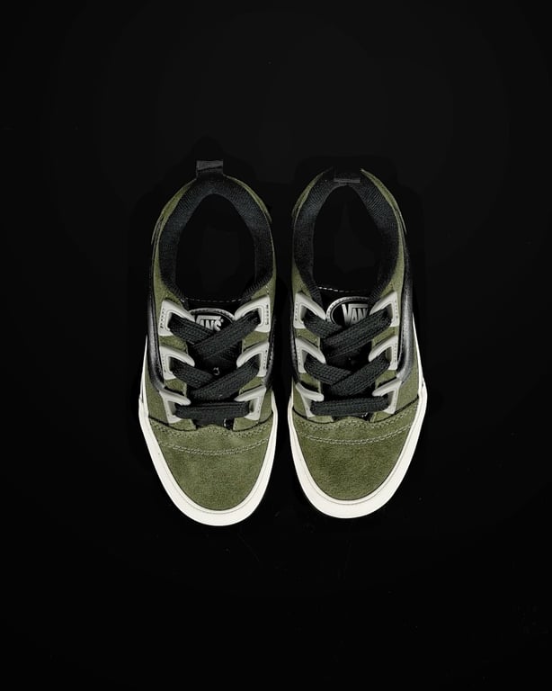 Vans Knu Skool Olive Green Black Lightning - 9