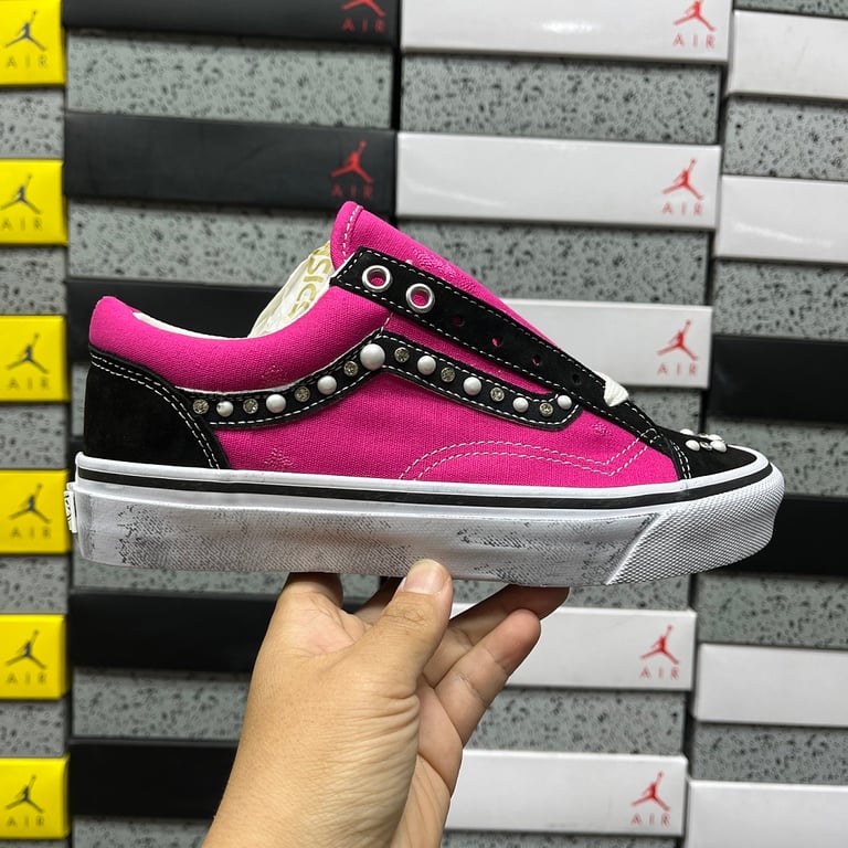 Vans Lx Old Skool 36 Pearlized Pink Black - 10