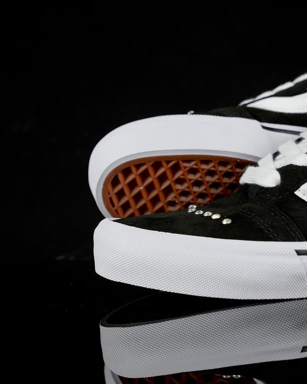 Vans Knu Skool Black White Rhinestone Studs - 2