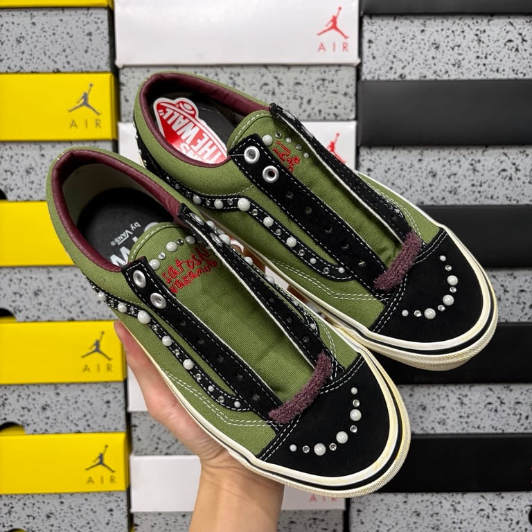 Vans Old Skool 36 LX Satoshi Pearlized Army Green - 3