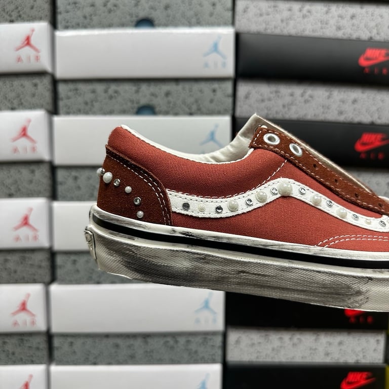 Vans Old Skool 36 LX Pearlized Orange Red VN000E8VFSB - 6