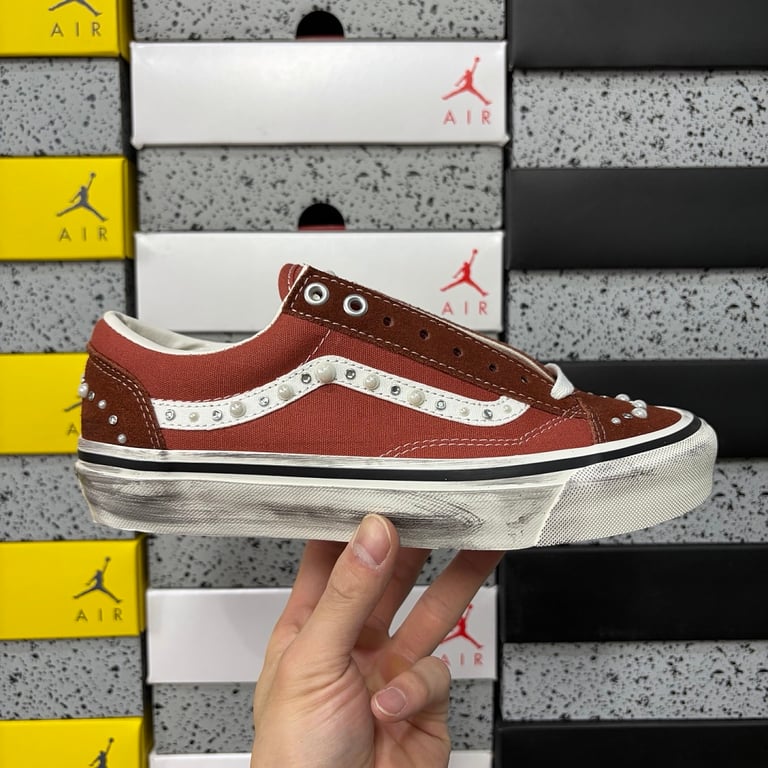 Vans Lx Old Skool 36 Pearlized Marshmallow Red - 12