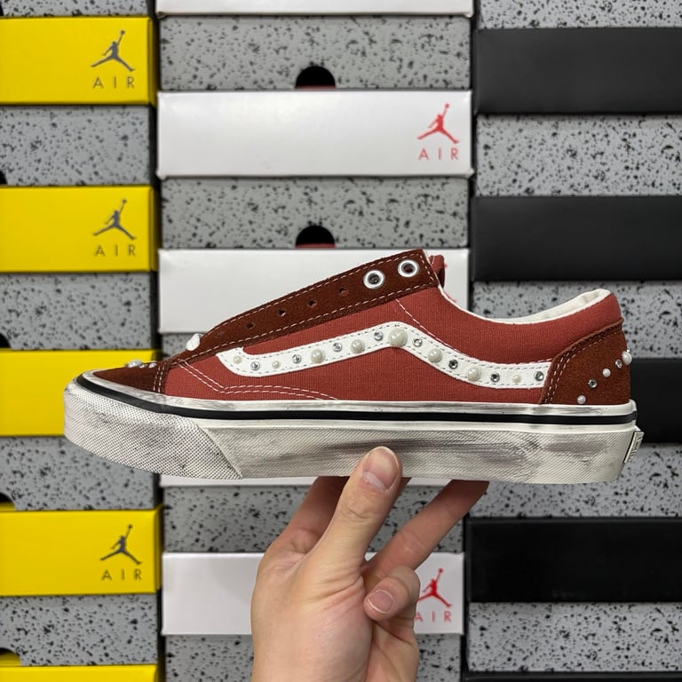 Vans Lx Old Skool 36 Pearlized Marshmallow Red - 5