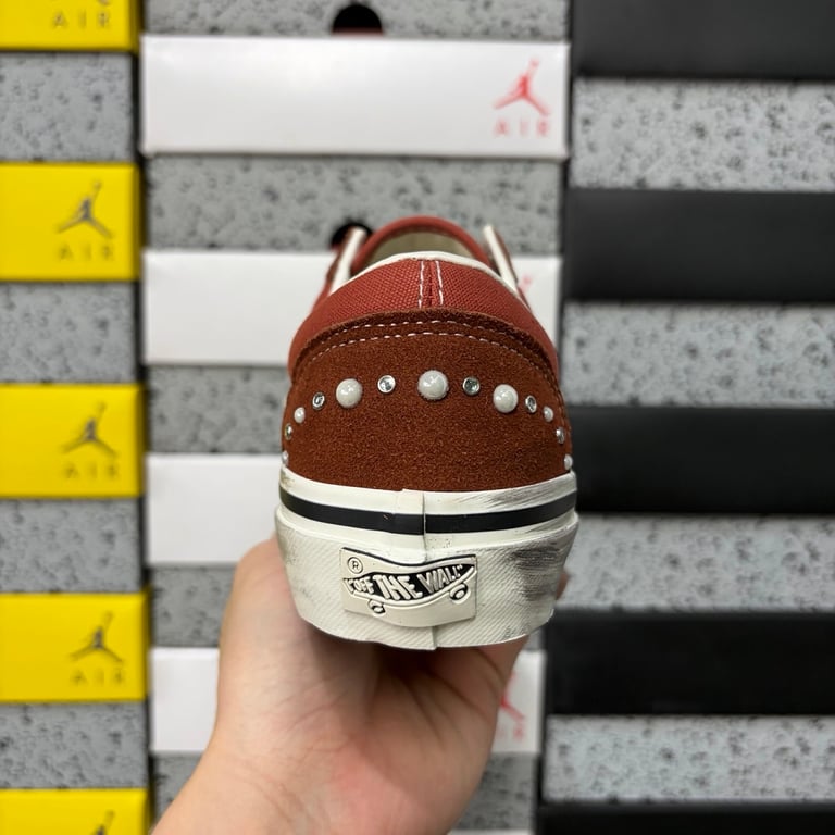 Vans Lx Old Skool 36 Pearlized Marshmallow Red - 7