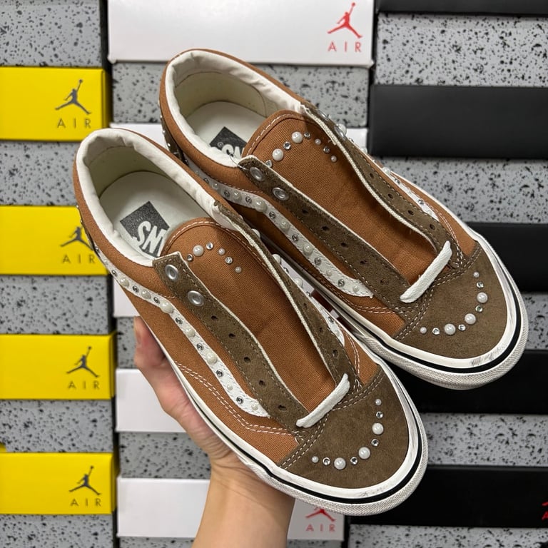 Vans Lx Old Skool 36 Pearlized Marshmallow Distressed - 3