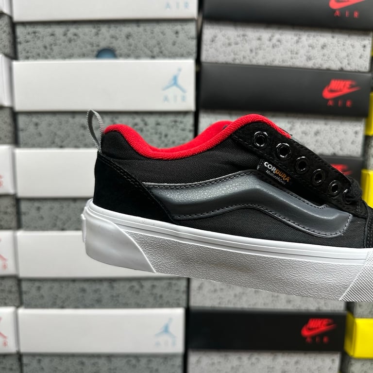 Vans Knu Skool Black Grey Red VN000D22DE2 - 6