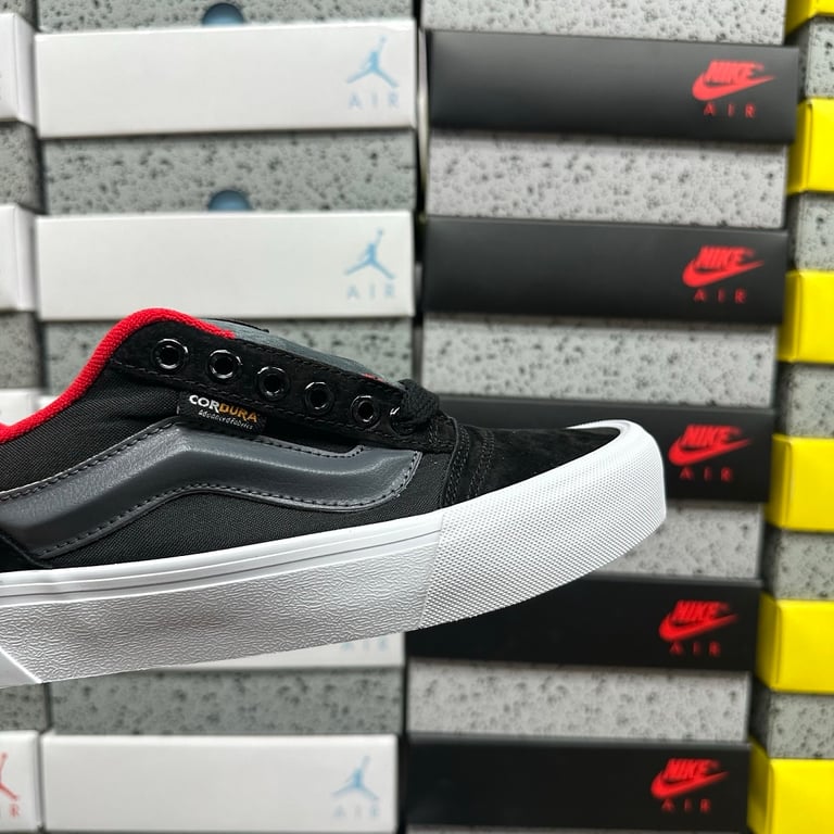 Vans Knu Skool Black Grey Red VN000D22DE2 - 7