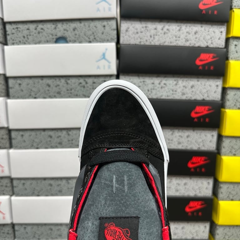 Vans Knu Skool Black Grey Red VN000D22DE2 - 8