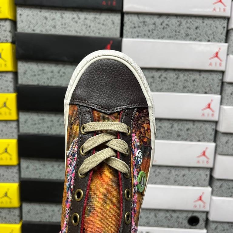 Vans Old Skool Distressed Orange Grey - 7
