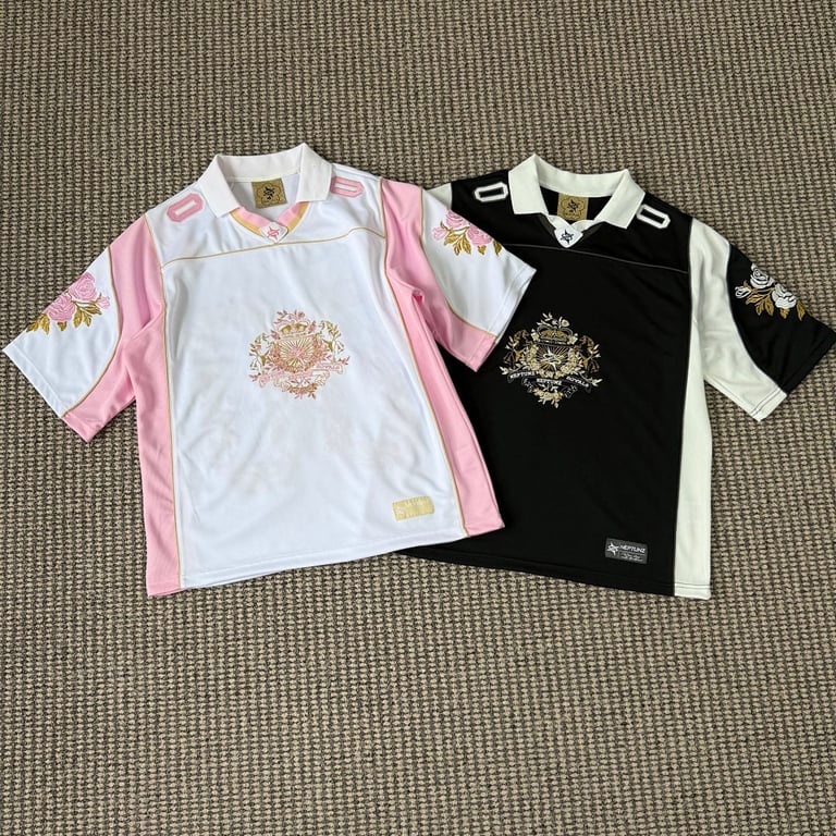 Neptunz Royals Floral Embroidery Jersey