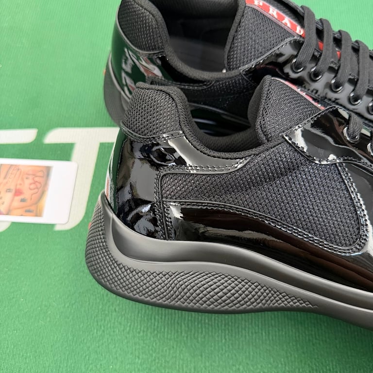 Prada America's Cup Black Patent Mesh - 3