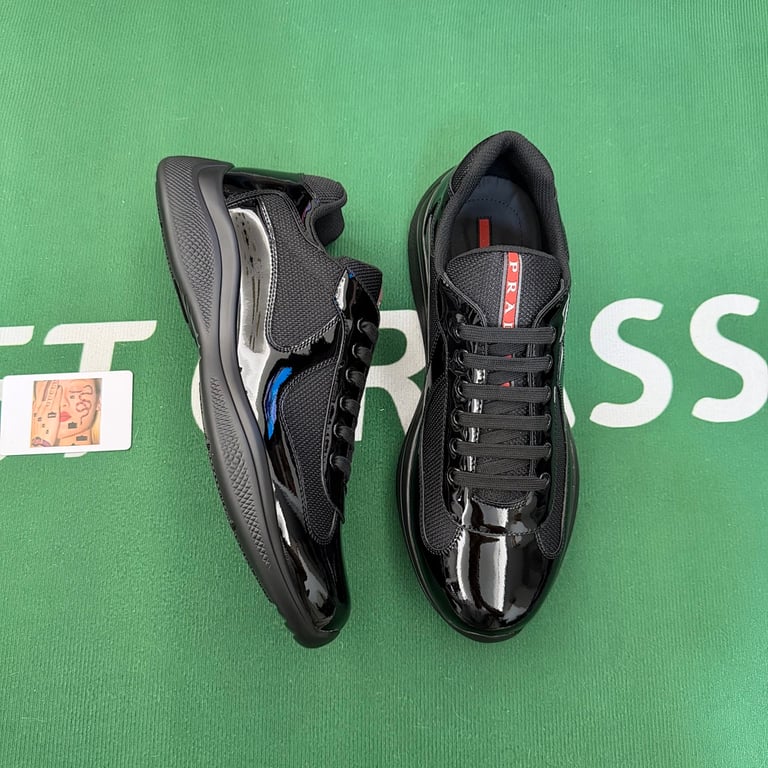 Prada America's Cup Black Patent Mesh - 4