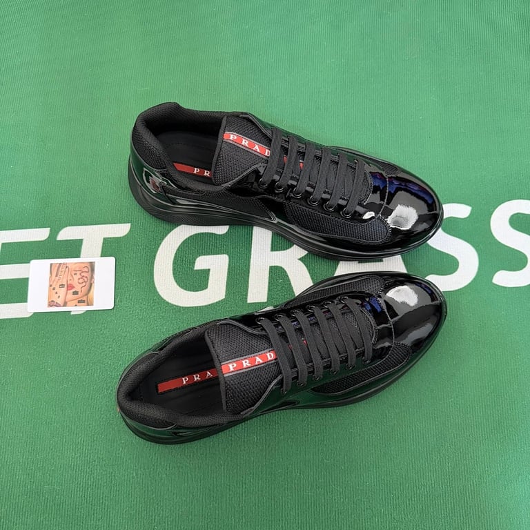 Prada America's Cup Black Patent Mesh - 5