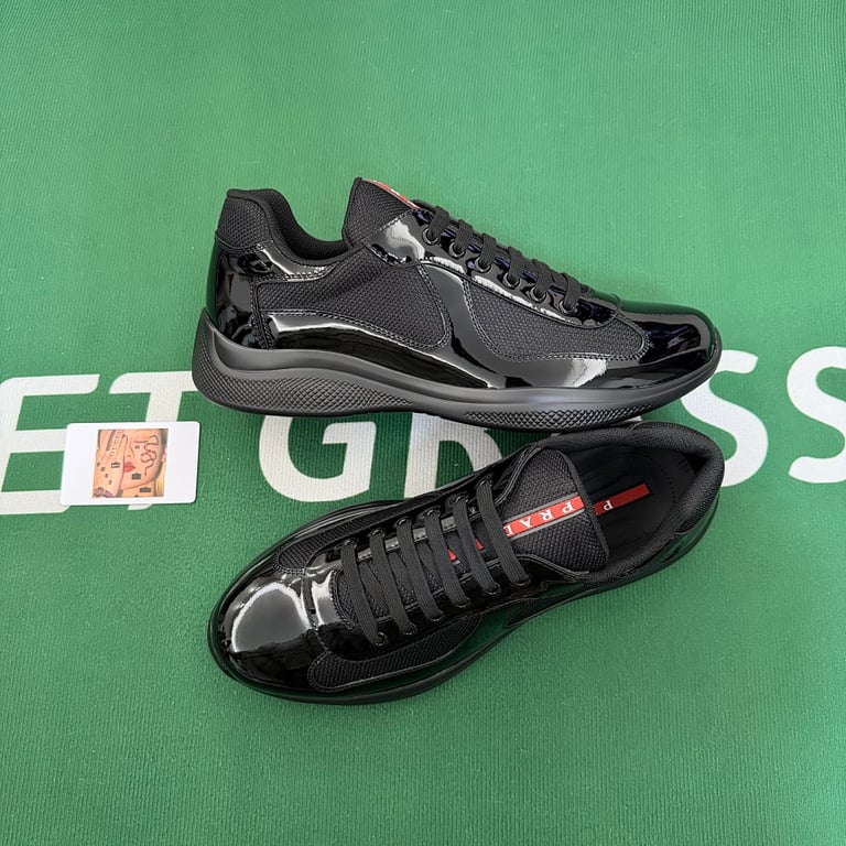 Prada America's Cup Black Patent Mesh - 6