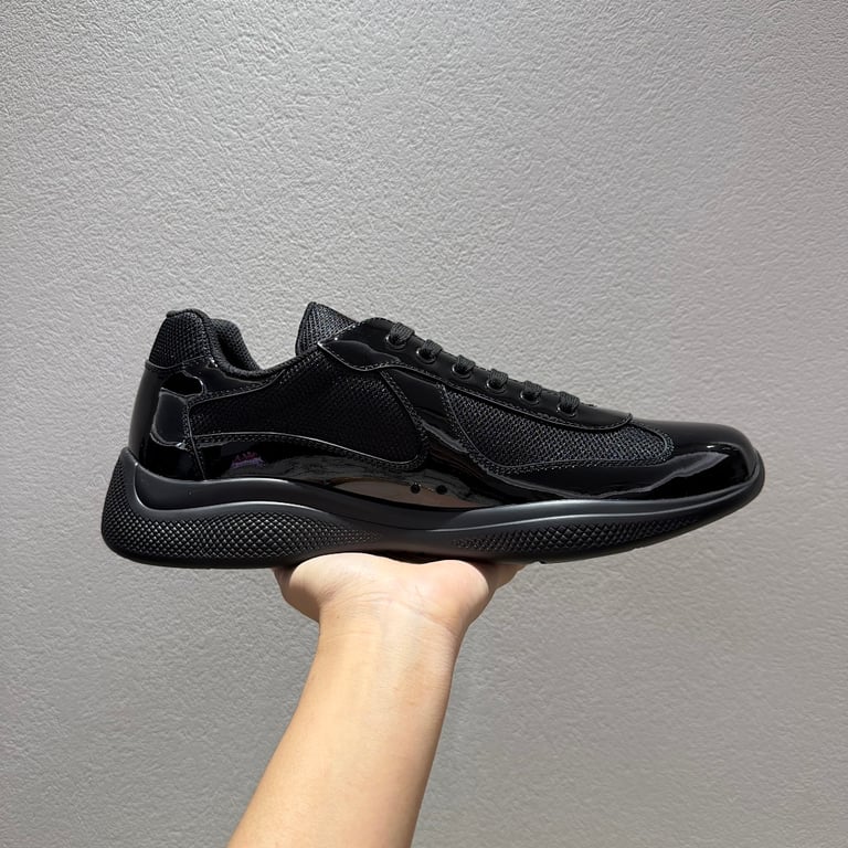 Prada America's Cup Black Patent Mesh - 7