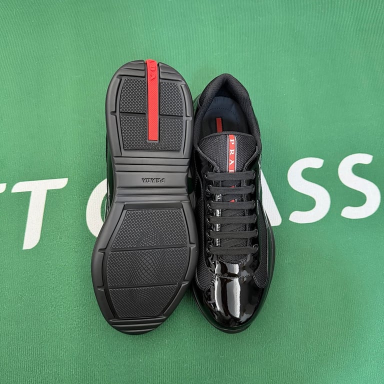 Prada America's Cup Black Patent Mesh - 8