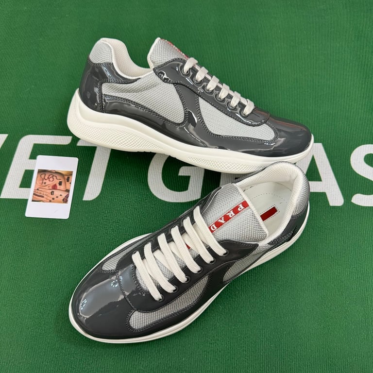 Prada America's Cup Grey Patent Mesh - 3