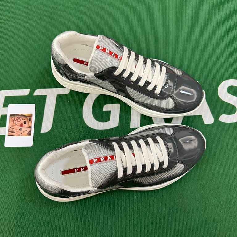 Prada America's Cup Grey Patent Mesh - 4