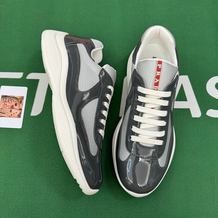 Prada America's Cup Grey Patent Mesh - 5