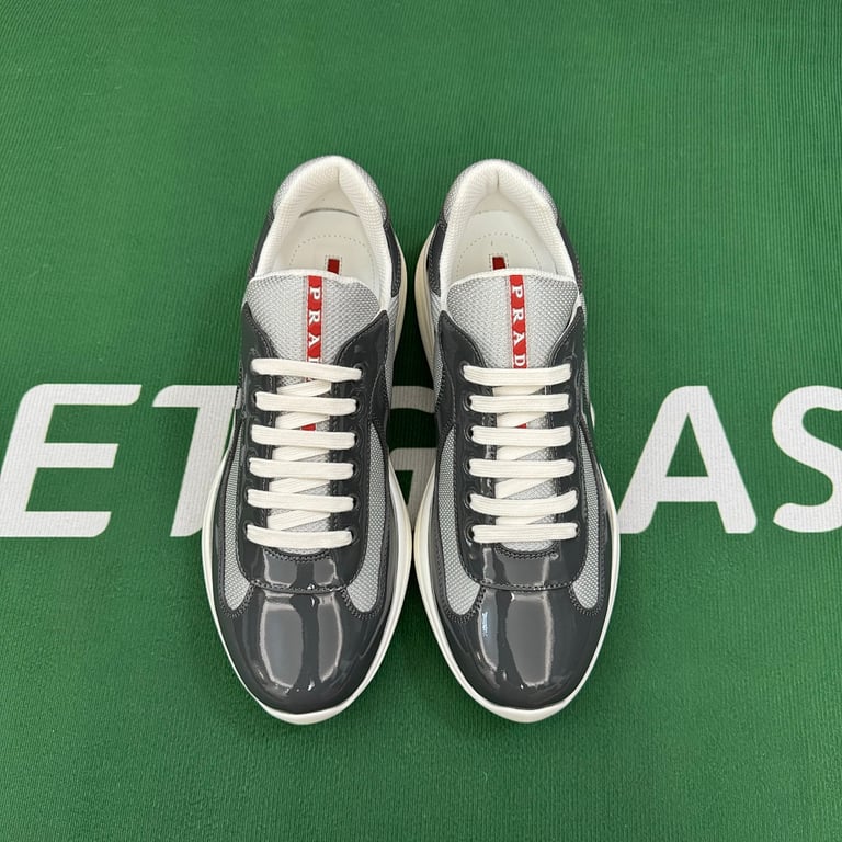 Prada America's Cup Grey Patent Mesh - 7