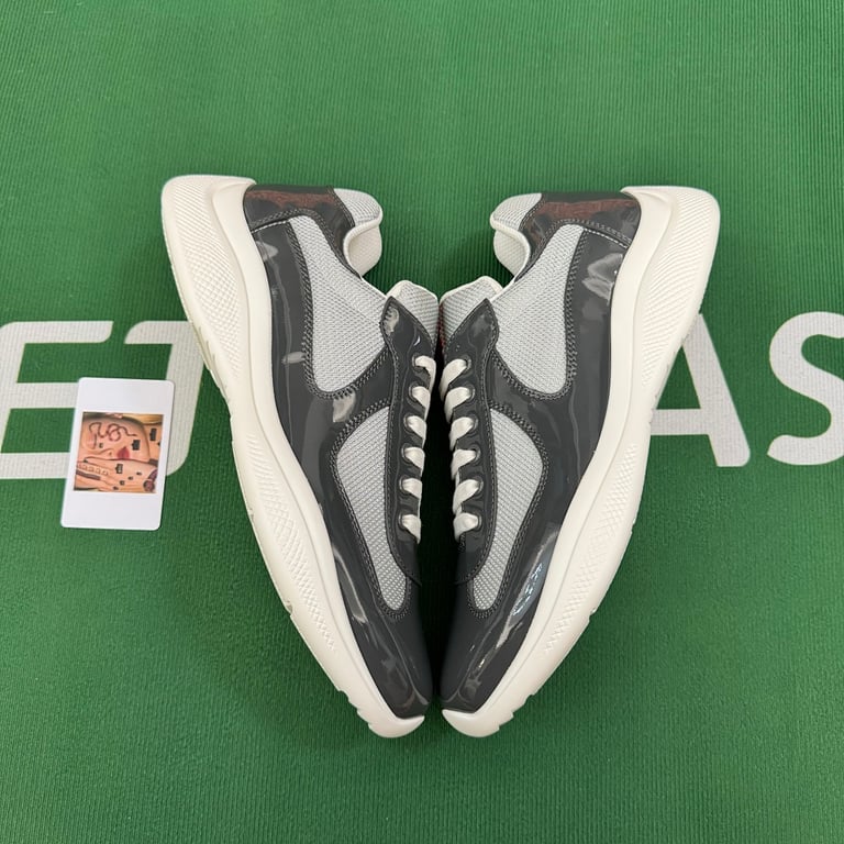 Prada America's Cup Grey Patent Mesh - 8