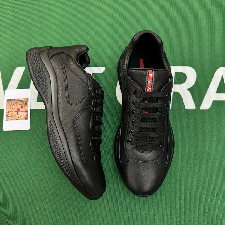 Prada America's Cup Black Leather Sneakers - 5