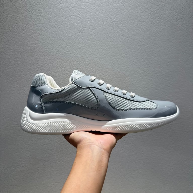 Prada America's Cup Grey Sneakers - 3