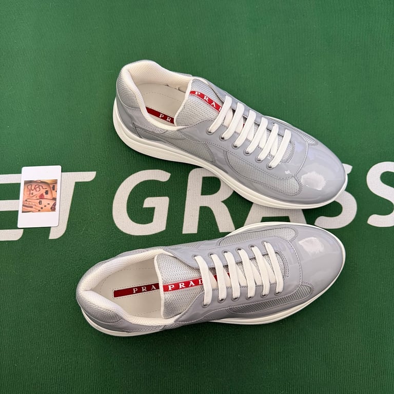 Prada America's Cup Grey Sneakers - 4