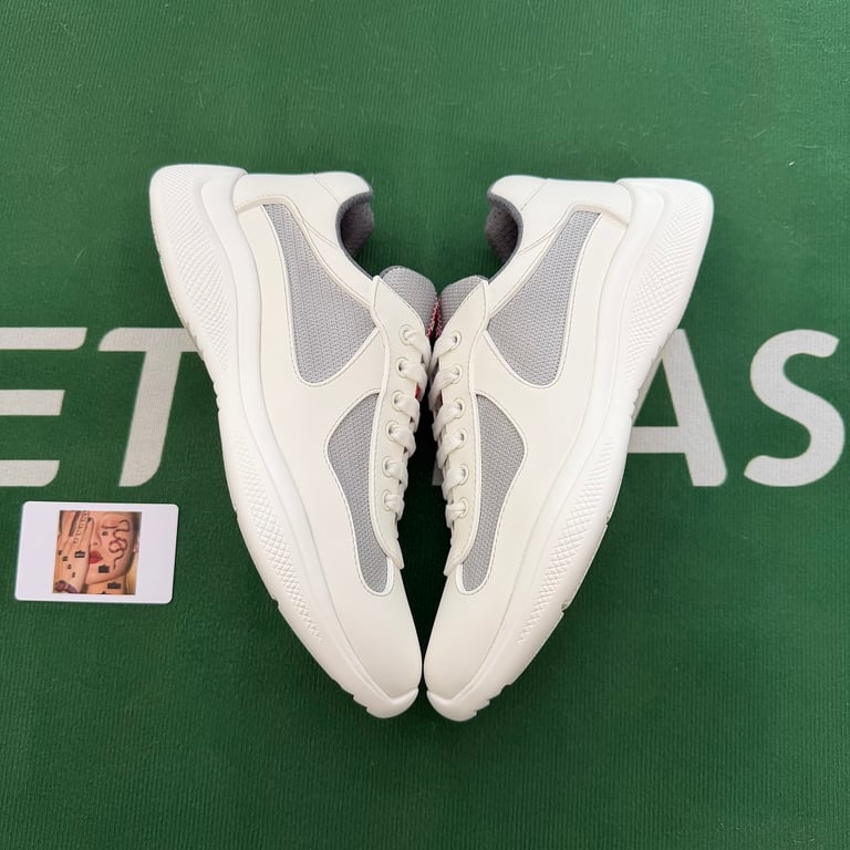 Prada America's Cup Sneakers White Grey - 7