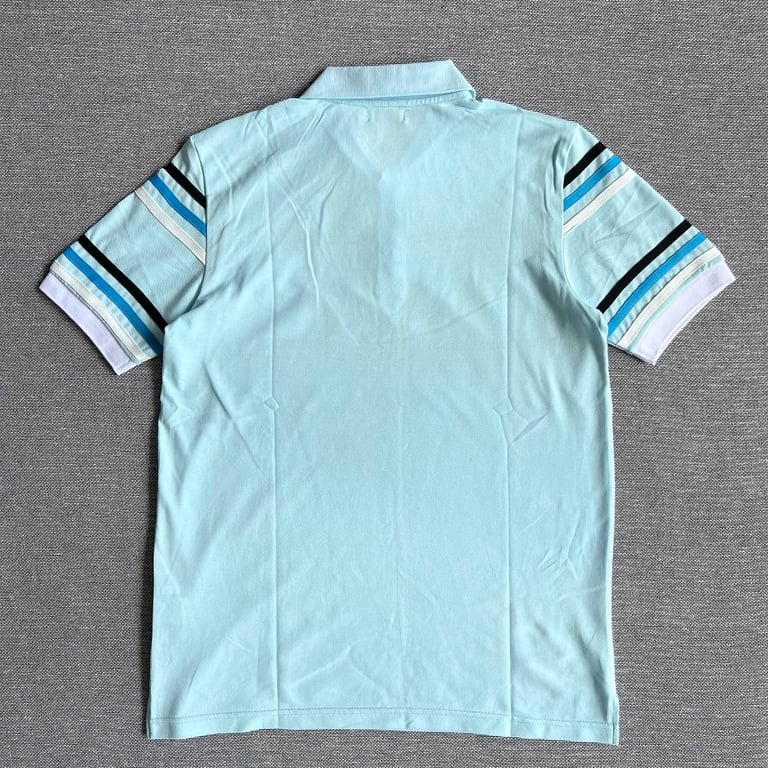 Yves Saint Laurent Vintage Striped Polo Light Blue - 15
