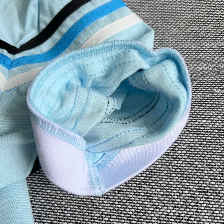Yves Saint Laurent Vintage Striped Polo Light Blue - 19