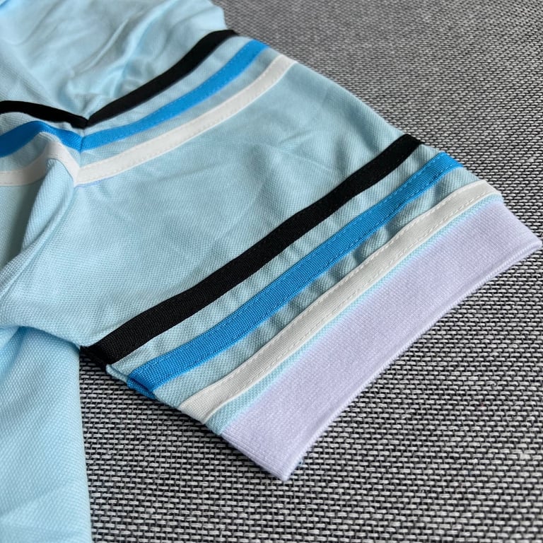 Yves Saint Laurent Vintage Striped Polo Light Blue - 21