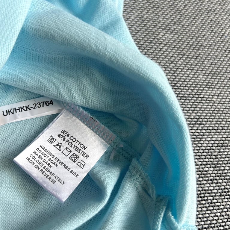Yves Saint Laurent Vintage Striped Polo Light Blue - 22