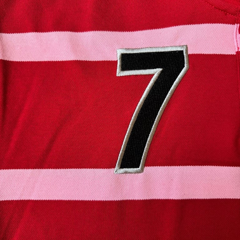 Supreme Striped 7 Polo Shirt Red/Pink - 5