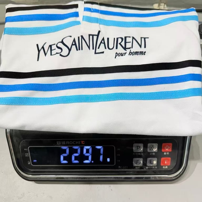 Saint Laurent Vintage Striped Polo White - 21