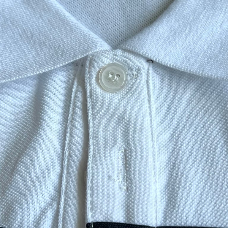 Saint Laurent Vintage Striped Polo White - 8