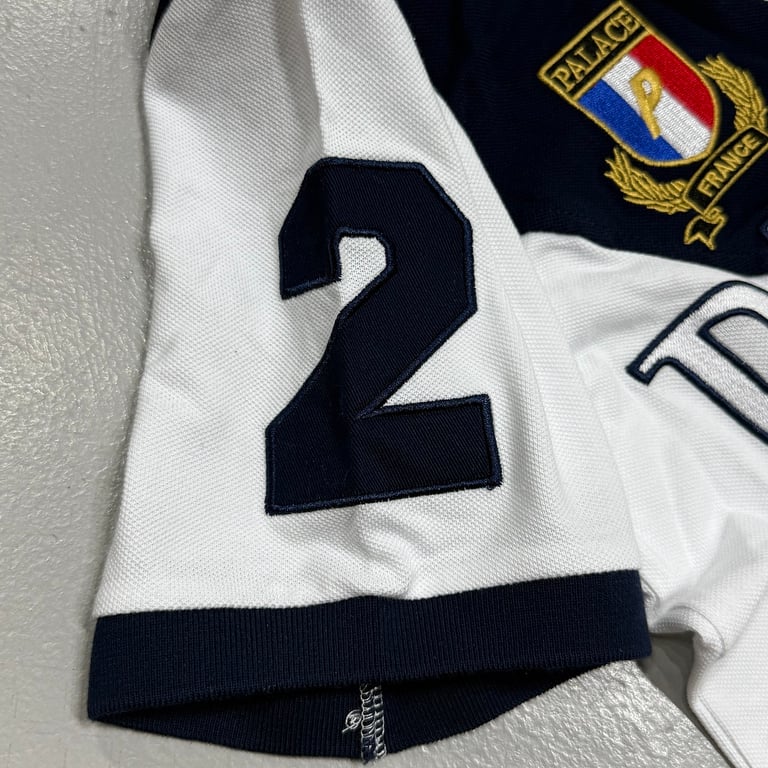 Palace Geezer Polo "White Navy" - 7