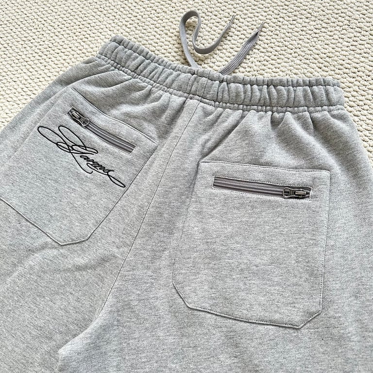 Garms Affiliated Script Logo Shorts Heather Grey - 14