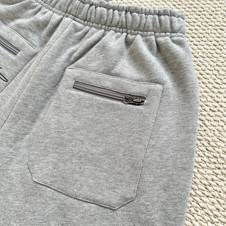 Garms Affiliated Script Logo Shorts Heather Grey - 16