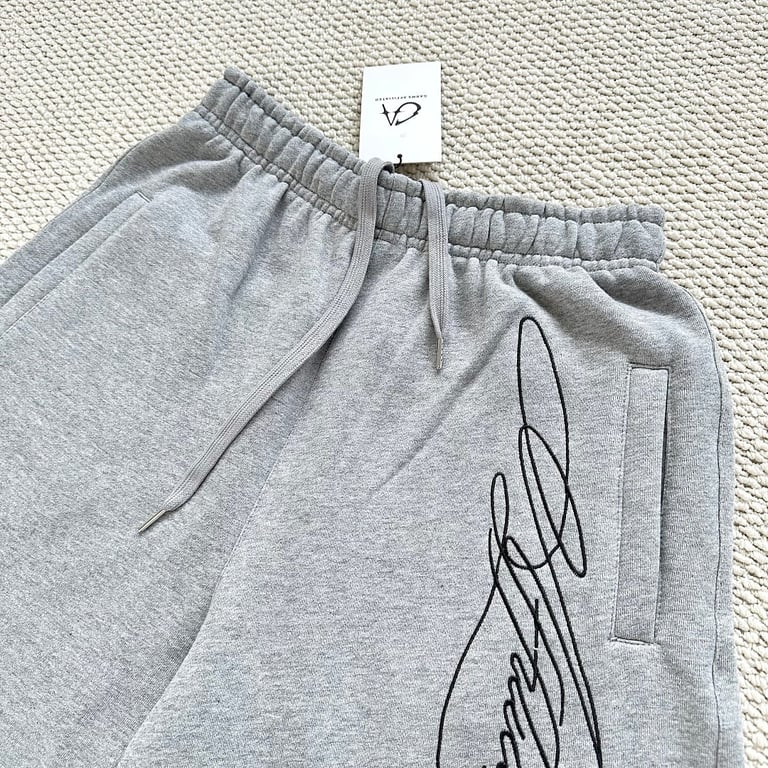 Garms Affiliated Script Logo Shorts Heather Grey - 6