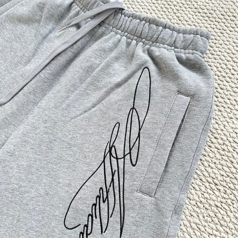 Garms Affiliated Script Logo Shorts Heather Grey - 8