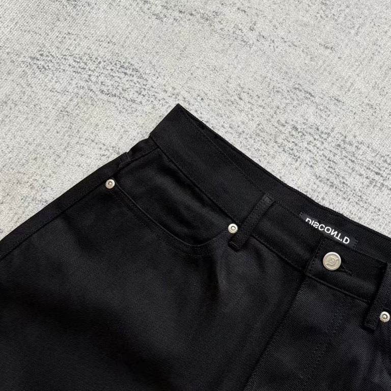 Discont'd Selvedge Denim Jorts Black - 12