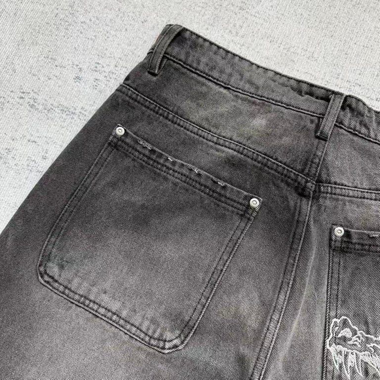 VRK Glow Dragon Embroidered Denim Jeans - 11