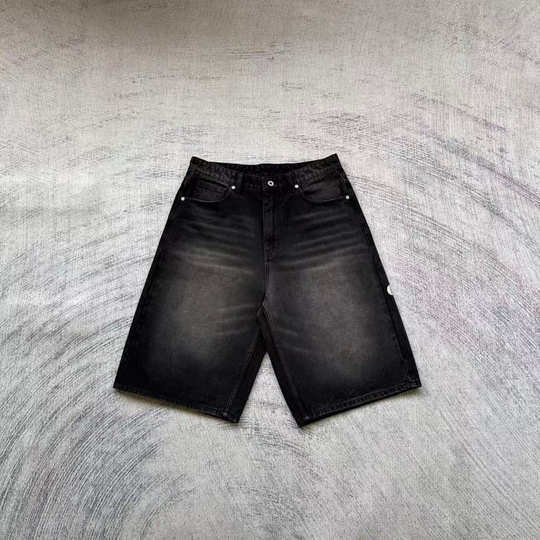 Vrrock Dragon Embroidery Denim Jorts - 7