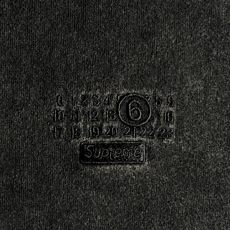 Supreme x MM6 Maison Margiela Split S/S Top Black - 7