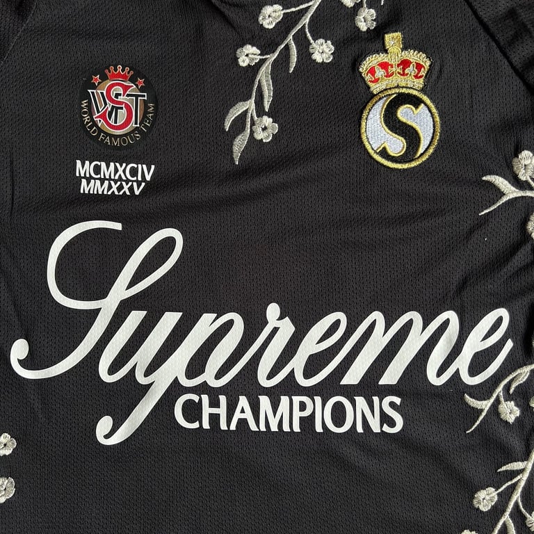 Supreme Flowers Football Jersey White - 12