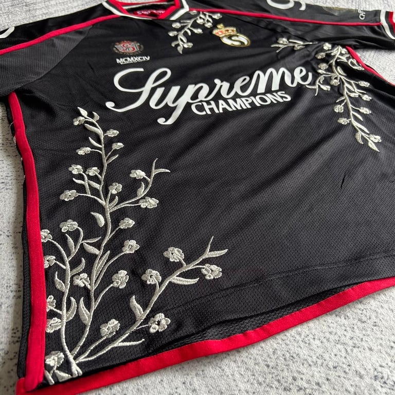 Supreme Flowers Football Jersey White - 13