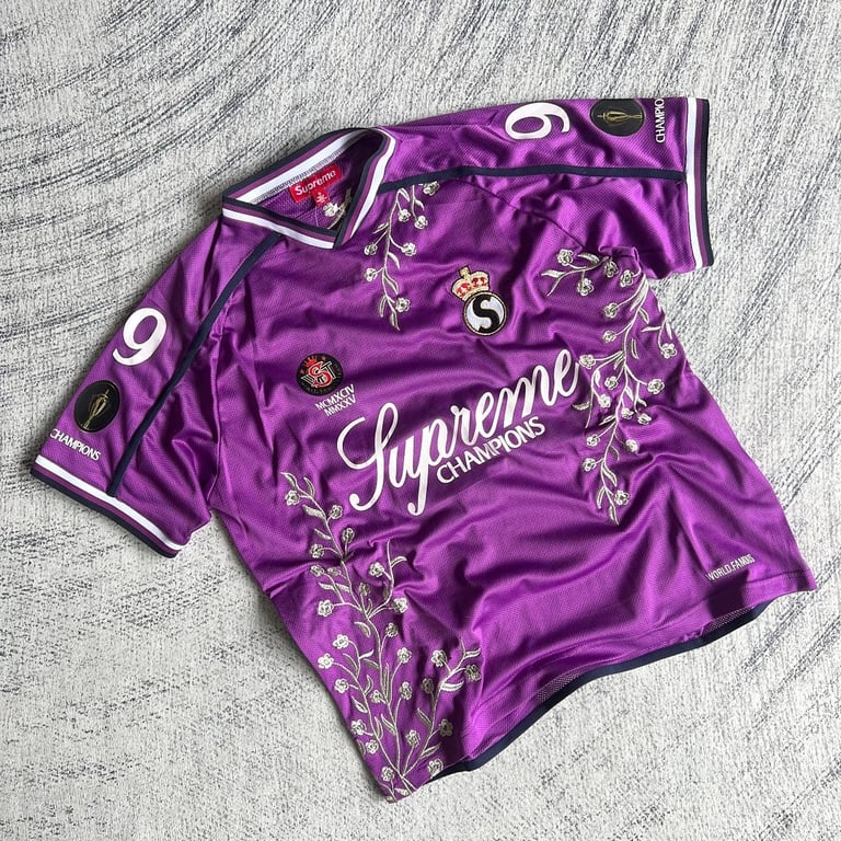 Supreme Flowers Football Jersey White - 25