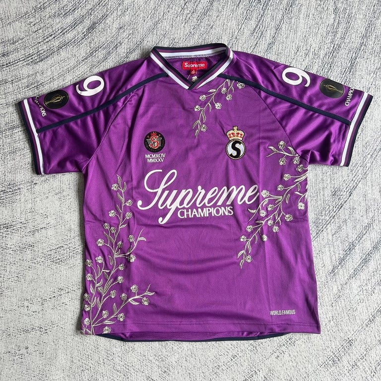 Supreme Flowers Football Jersey White - 27